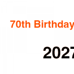 70th birthday reunion